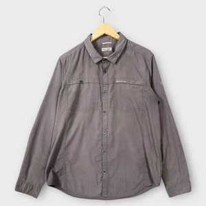 Camisa Craghoppers Solarshield Para Hombre Talla Grande Gris Manga Larga Abotonada Senderismo - Imagen 1 de 13