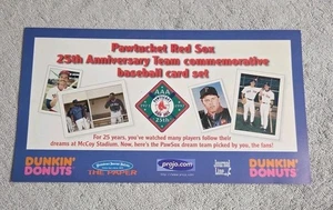 Pawtucket Red Sox 25th Anniversary Card Set - Boggs, Clemens, Rice & More 1997 - Picture 1 of 7