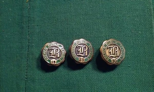 Lot 3 Bremen Public Schools Indiana Employee Service Award Brooch Pins Pinbacks - Picture 1 of 3