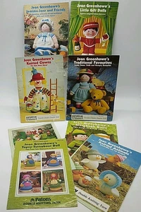Bundle of Toy Knitting Patterns by Jean Greenhowe X7 Booklets, Teddies/Dolls ETC - Picture 1 of 24