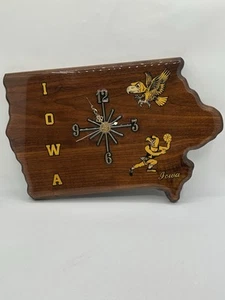 Orologio da parete vintage Iowa Occhi di Falco in legno e resina testato - Foto 1 di 9