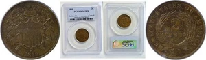 1869 2C Two Cent Piece PCGS MS-63 BN - Picture 1 of 3