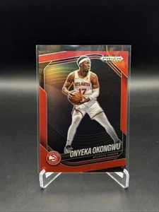 2024-25 Panini Prizm Black Onyeka Okongwu Red Prizm /299 Hawks Color Match!  - Bild 1 von 3
