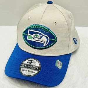 New Era Seattle Seahawks Historic 39THIRTY Stretch Flex Hat Cap S/M Beige NFL - Picture 1 of 5