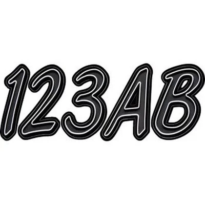 Hardline Series 400 Watercraft I.D. Kit - Gray/Black Motorcycle Street DGBKG400 - Image 1 of 3