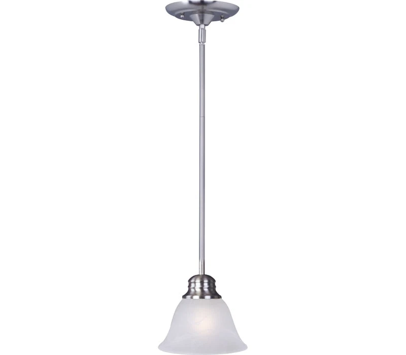 Maxim 91067MRSN, Malaga  Pendant 1-Light 60 Watts, Satin Nickel - Image 1 of 1