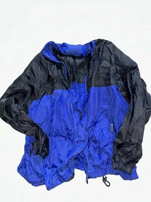 Chaqueta de lluvia Franklin negra y azul talla desconocida Foto 1 de 3