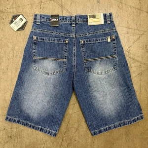 Nwt Southpole Faded Youth 14 (30 Waist) Shorts Blue Baggy - Picture 1 of 9