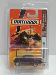 Matchbox Outdoor Sportsman Mitsubishi L200 Triton Pickup Truck Black W/PROTECTOR - Picture 1 of 9