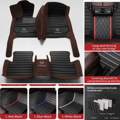 For Chevrolet Camaro LT/LS/RS/SS Car Floor Mats Carpets Waterproof Rugs Custom - Image 1 of 4