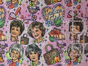 Custom 100% Cotton Woven Fabric Golden Girls TV Show By The 1/4 Yard 9x56 - Picture 1 of 2