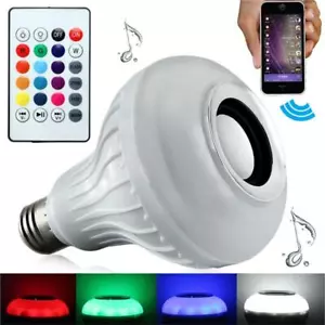 Smart LED Light Bulb with Bluetooth Speaker and with Color Changing Feature - Picture 1 of 5