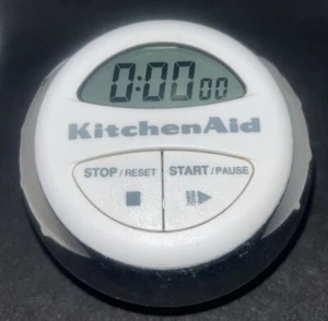 KitchenAid Digital Timer Cooks Series Kitchen KAT150WH White W/ Chrome Used - Picture 1 of 6