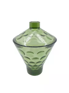 Vtg Hazel Atlas Candy Dish & Lid El dorado pattern Avocado Green MCM Atomic styl - Picture 1 of 12
