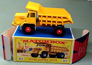 Matchbox Series (Lesney ) King K-5 Size Foden Dumper Truck In Great Condition - Picture 1 of 12