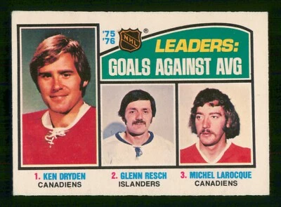 K. DRYDEN / G. RESCH / M. LAROQUE LL 1976-77 O-PEE-CHEE 76-77 NO 6 VGEX+  43222 - Image 1 of 2