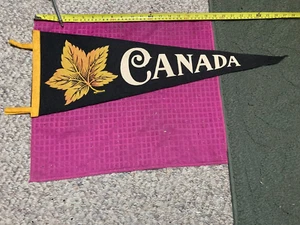 Vintage Souvenir of Canada PENNANT Banner FLAG Maple Leaf FAST SHIPPER - Picture 1 of 4