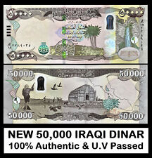 NEW 50,000 Iraqi Dinar (2020-21) Authentic U.V Tested UNC   SHIP FROM CANADA