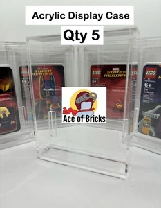 Acrylic Display Case for LEGO SDCC San Diego Comic Con Clamshell Minifig (5 pk) - Picture 1 of 5