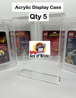 Acryl Vitrine für LEGO SDCC San Diego Comic Con Clamshell Minifiguren (5 Stück) - Bild 1 von 4