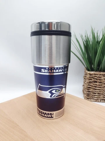 Stainless Steel Travel Tumbler Graphic - NFL - Seattle Seahawks Cover