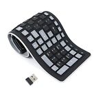 USB Wireless Foldable Silicone Keyboard Waterproof Rollup Keyboard for PC Laptop