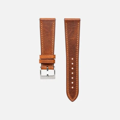 Waxy Slim Quick-Release Leather Watch Strap – Multiple Sizes & Colors - Zermatt - Image 1 of 4