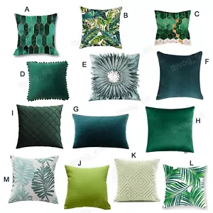 Sage Teal Green Cushion Cover Decorative Cushion Cover Mix & Match 45x45 cm - Picture 1 of 18