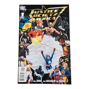 Justice Society Of America #1 Comic DC 2007 1st App New Starman Alex Ross - Picture 1 of 3