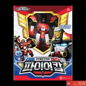 Miniforce Super Cops FIRE COP Red Police Fireman Transforming Robot Head Badge - Picture 1 of 8