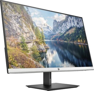 HP 27-inch Monitor with Height Adjust (27f 4K, Natural Silver and Black) Used - Picture 1 of 7