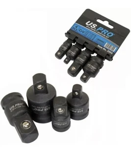 US PRO 4Pc IMPACT SOCKET ADAPTOR SET REDUCER step up down 1/4 3/8 1/2" 3504 - Picture 1 of 2