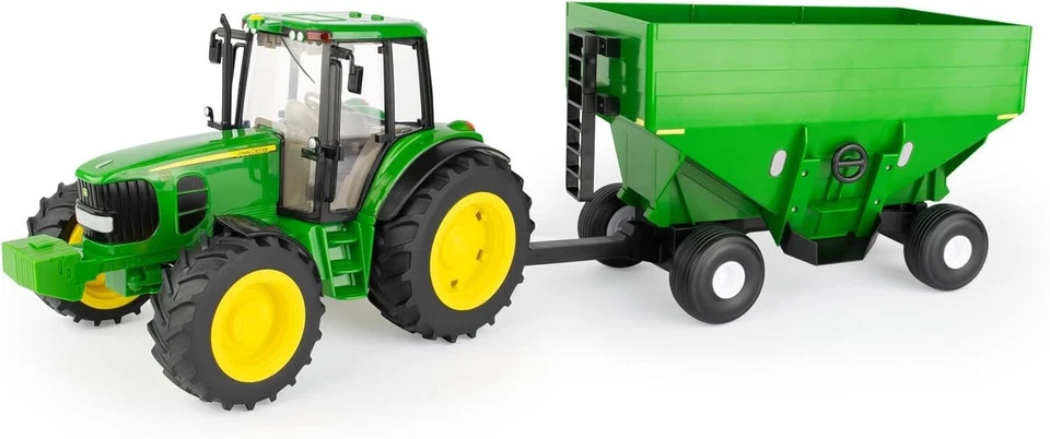 TOMY 1:16 Big Farm John Deere 7430 Tractor with Gravity Wagon Set - Image 1 of 1
