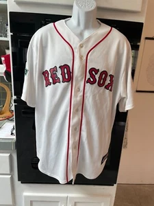 Boston Red Sox Authentic White Home Jersey with 1915 World Series & Fenway Patch - Picture 1 of 6