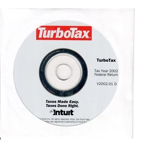 2002 TurboTax Federal Return V2002.01 D + Multi State Return V2002.00i D 2 CDROM - Picture 1 of 4