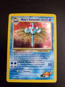 Pokemon Gym Heroes Misty's Tentacruel Holo Card #10/132 - Foto 1 di 2