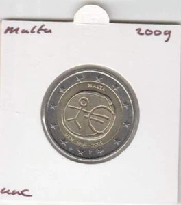 Malta 2 euro 2009 UNC : EMU 10 Jaar Euro - Picture 1 of 1