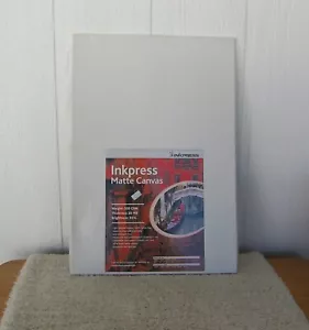 NIB INKPRESS MATTE CANVAS ACW131910 10 SHEET 350 GSM 20 MIL 95% BRIGHTNESS 13X19 - Picture 1 of 3