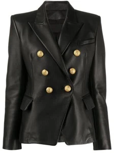 Original beste Luis Lederblazer für Damen - Geschenk für ihre Designer Rennjacke - Bild 1 von 11