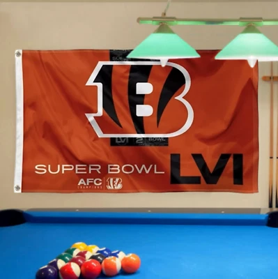 Bandera con logotipo de Cincinnati Bengals 3 x 5 Banner Envío de EE. UU. 3x5 ¡Nueva! Foto 1 de 4