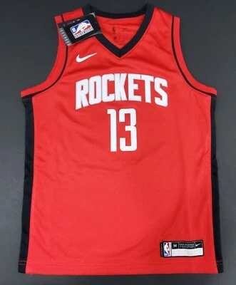 Nike Youth Houston Rockets James Harden #13 Jersey, Red/Black/White, Size YM - Imagem 1 de 4