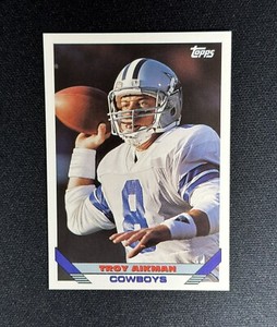 1993 Topps Troy Aikman #530 Football Card Dallas Cowboys HOF