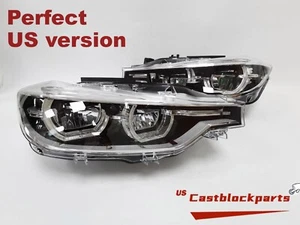 Pair Headlights LED W/O AFS L+R 2016-2019 BMW 3 Series F30 LED 7419629 7419630 - Picture 1 of 14