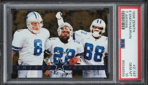 1996 Zenith #Z-147 Michael Irvin Troy Aikman Emmitt Smith PSA 10 Cowboys - Picture 1 of 2