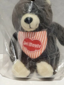 Animal Fair Del Monte Teddy Bear Promo 8 1/2" Item # 7149C NIP - Picture 1 of 12