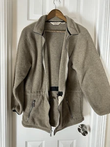 Eddie Bauer Jacke Damen Small hellbraun Fleece durchgehender Reißverschluss Polartec - Bild 1 von 6