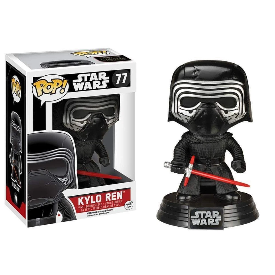 EXCLUSIVE - STAR WARS KYLO REN UNHOODED VINYL FIGURE 3.75" POP BOBBLE HEAD 77 - Image 1 of 1