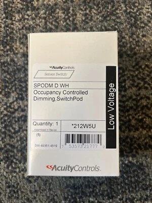 Acuity Control Sensor  Switch SPODM WH. Dimming - Image 1 of 2