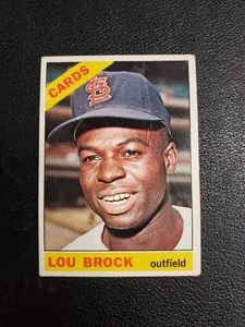 1966 Topps - Lou Brock #125 arrugado bueno - Imagen 1 de 3