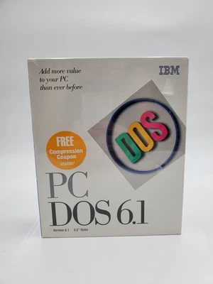 IBM PC DOS Versión 6.1 Discos 3.5" Edición ACTUALIZACIÓN 1993 NUEVO SELLADO Foto 1 de 4
